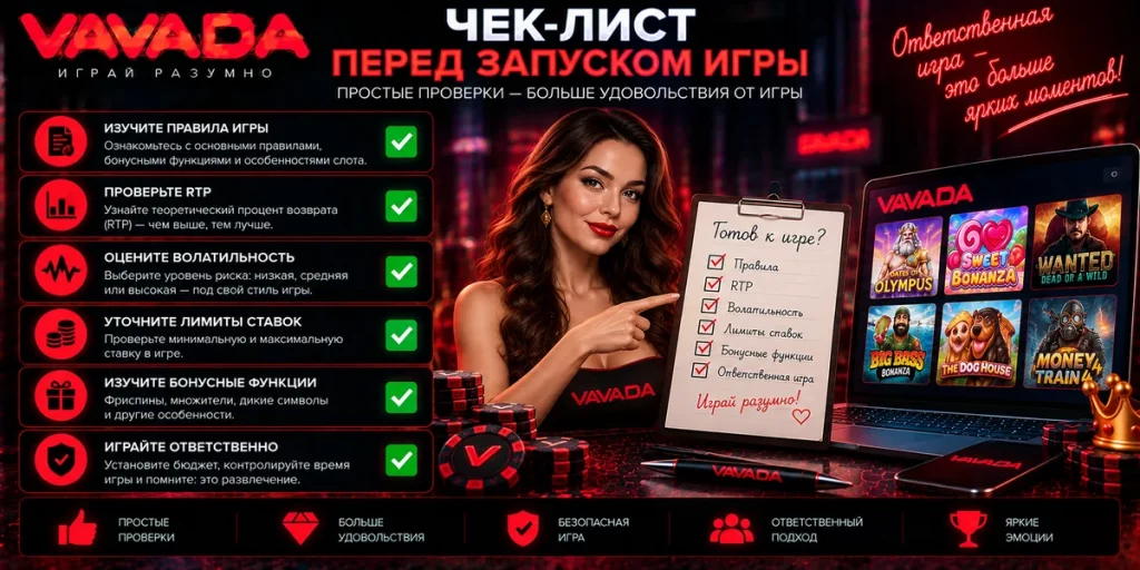 Что проверить перед запуском игры провайдера Vavada