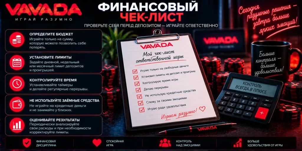 Финансовый чек-лист перед депозитом и игровой сессией