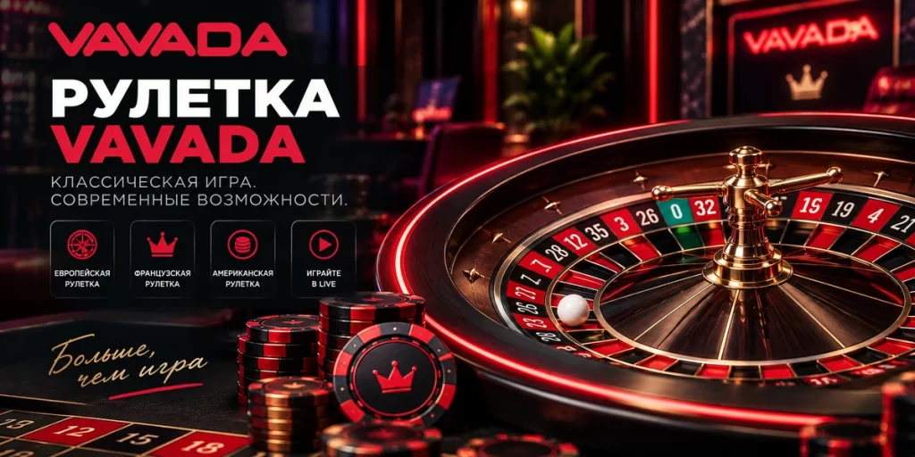 Рулетка Vavada — европейская, французская и американская рулетка