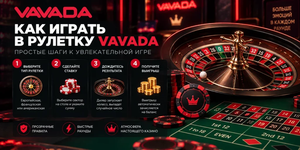 Как играть в рулетку Vavada — основные шаги и правила ставок