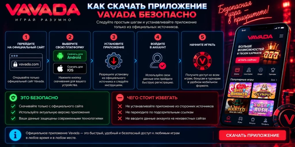 Как безопасно скачать приложение Vavada и проверить источник установки