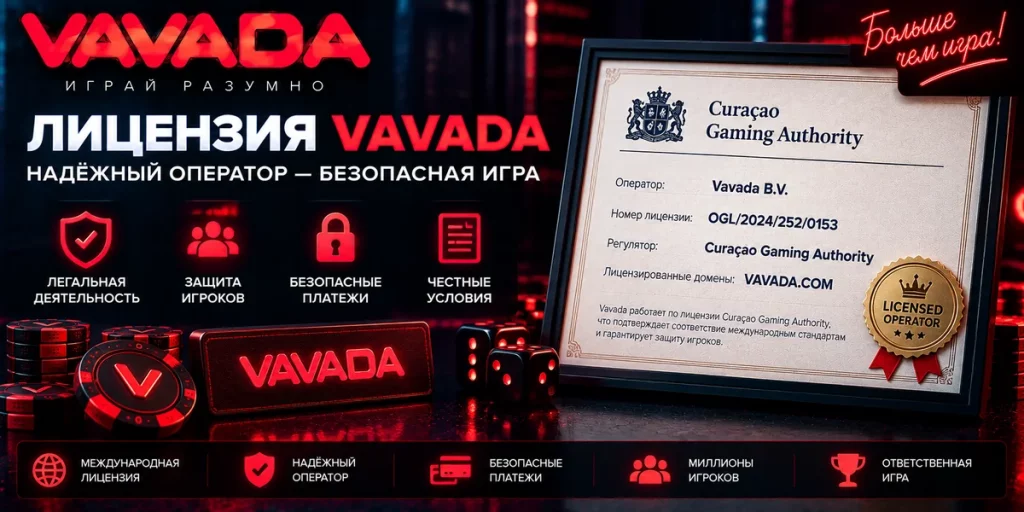 Лицензия Vavada — оператор и безопасность