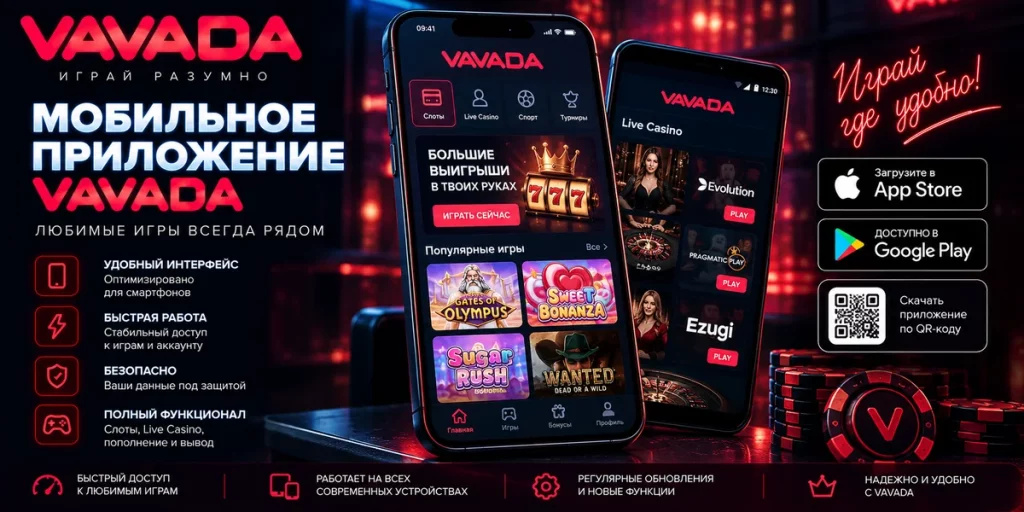 Приложение Vavada и мобильный доступ со смартфона