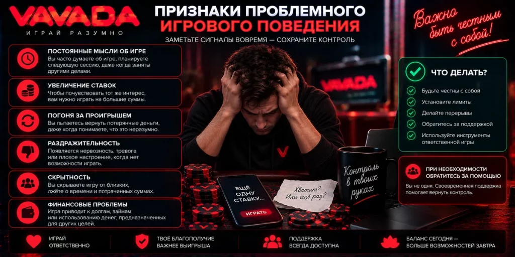 Признаки проблемного игрового поведения