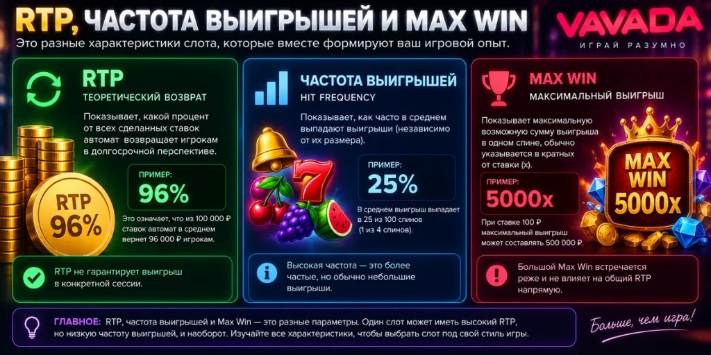 RTP и частота выигрышей в слотах