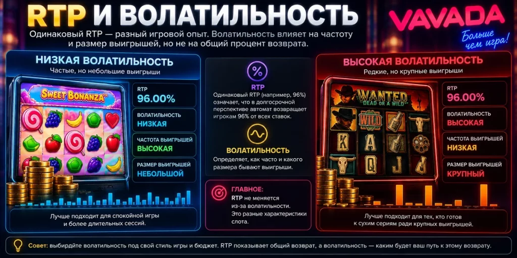 RTP и волатильность игровых автоматов