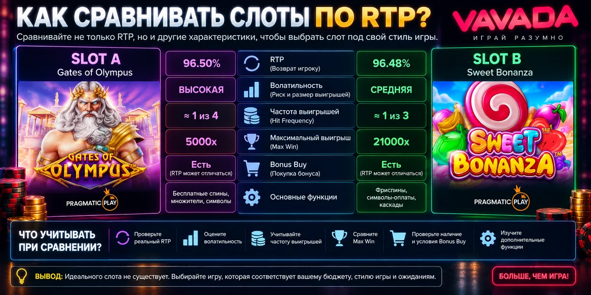 Как сравнивать игровые автоматы по RTP