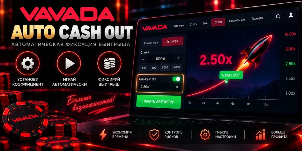 Auto Cash Out в Crash-играх Vavada — автоматическая фиксация выигрыша