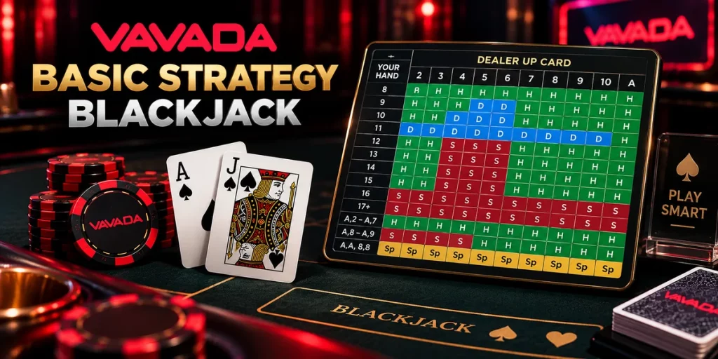 Basic Strategy Blackjack Vavada — таблица базовой стратегии и решений