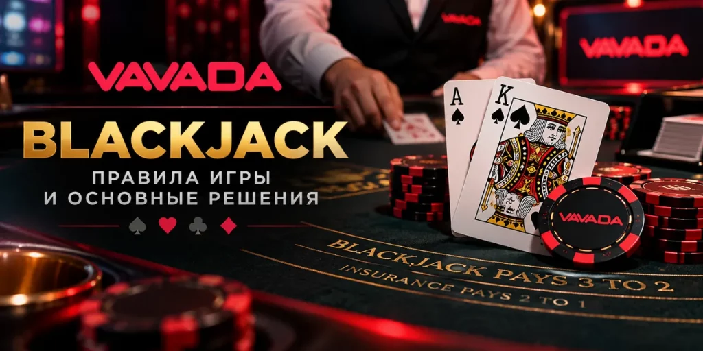 Blackjack Vavada — правила игры, карты и игровой стол