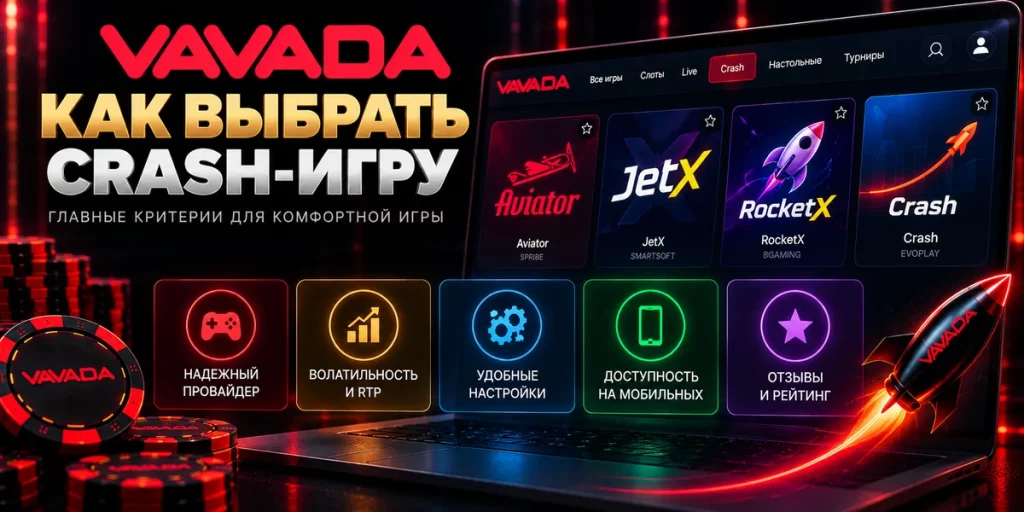 Как выбрать Crash-игру Vavada — провайдер, RTP, настройки и мобильная версия