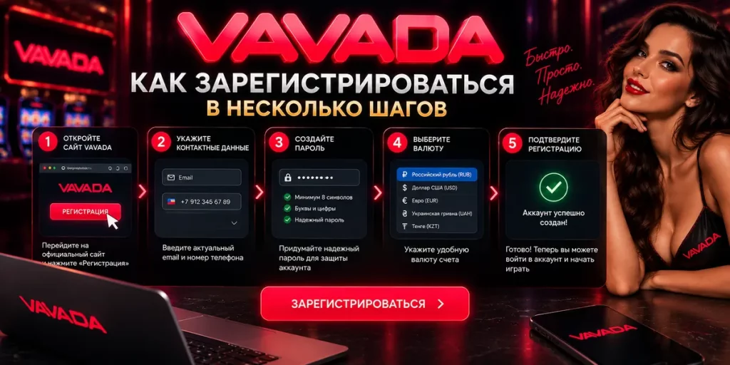 Как зарегистрироваться в Vavada — пошаговое создание аккаунта