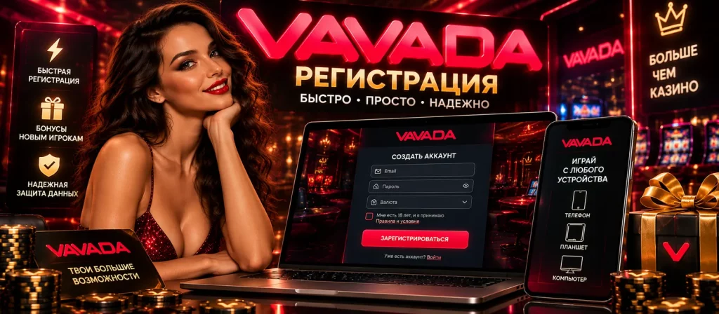 Регистрация Vavada — создание аккаунта в казино Вавада