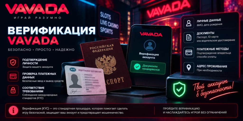 Что такое верификация Vavada и зачем нужна проверка KYC